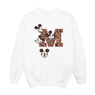 Disney Mickey Mouse Leopard Print Sweatshirt  
