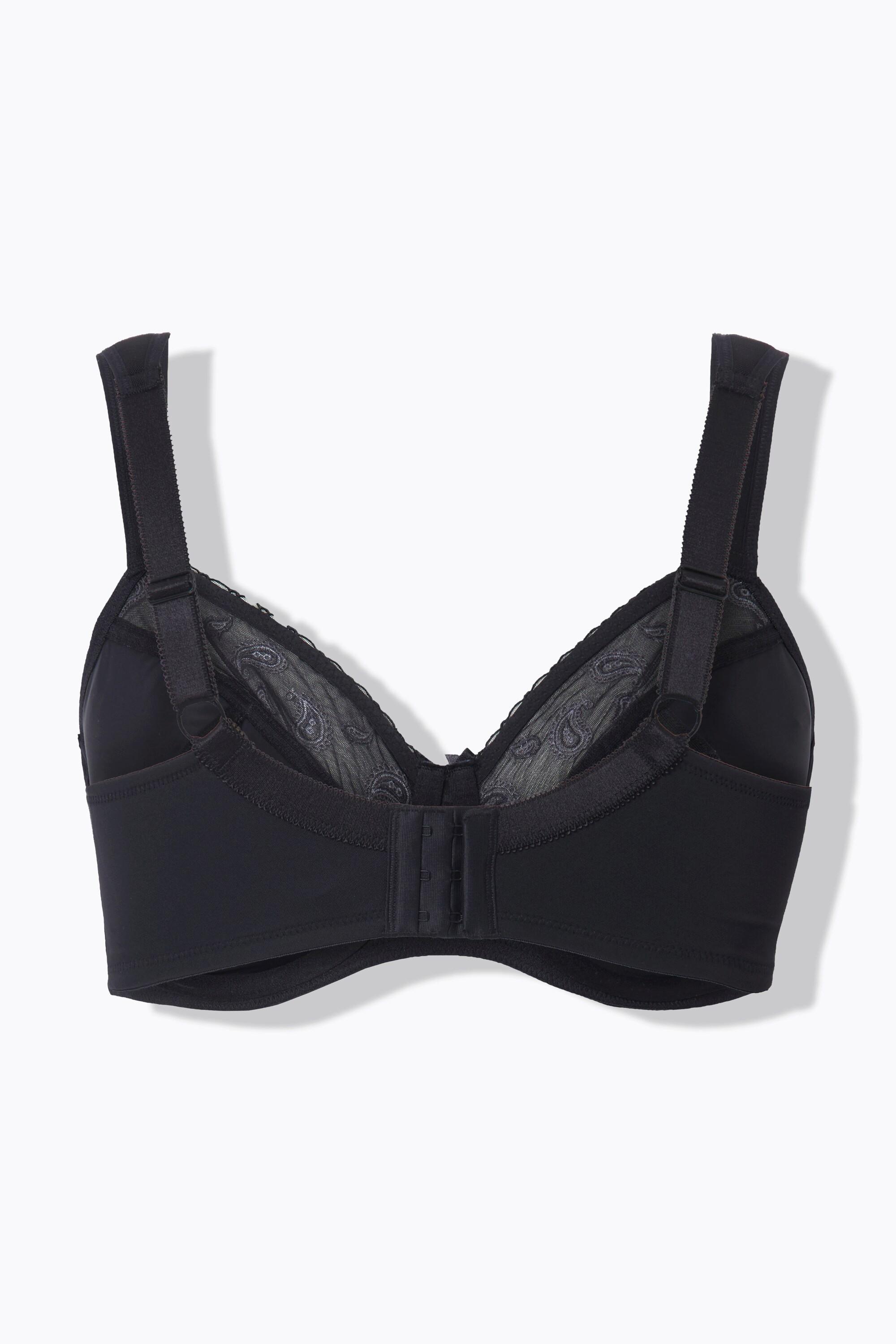 Ulla Popken  Soutien-gorge à armatures, imprimé cachemire - bonnet C-F 