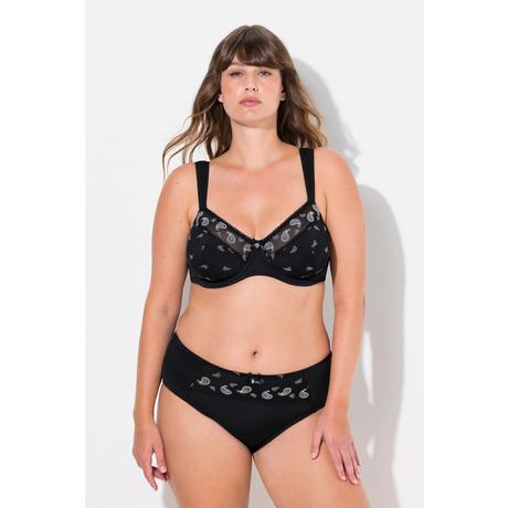 Ulla Popken  Soutien-gorge à armatures, imprimé cachemire - bonnet C-F 