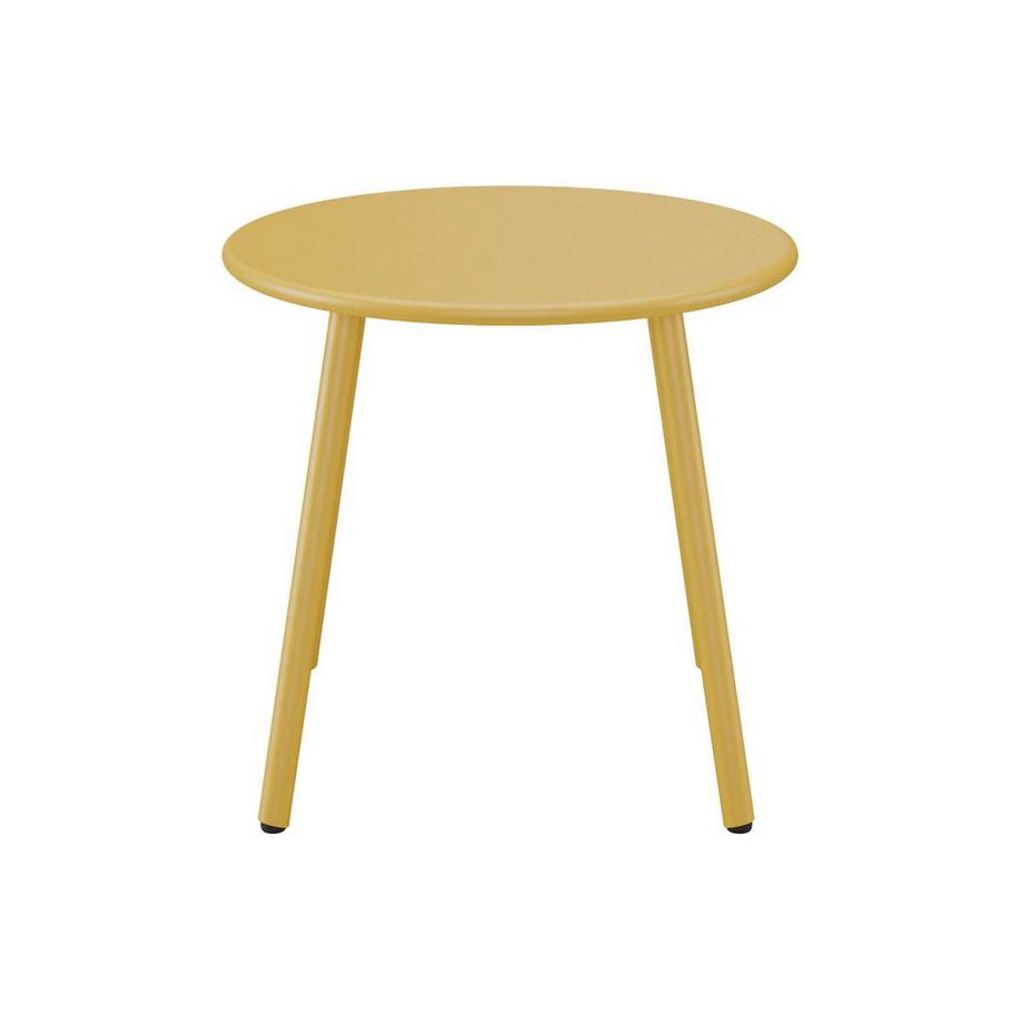 Vente-unique Garten-Beistelltisch - Metall - Senfgelb - MIRMANDE von MYLIA  