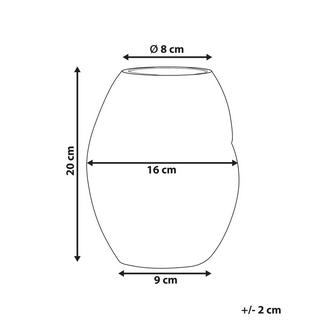 Beliani Vaso da fiori en Vetro Classico GERAKINI  