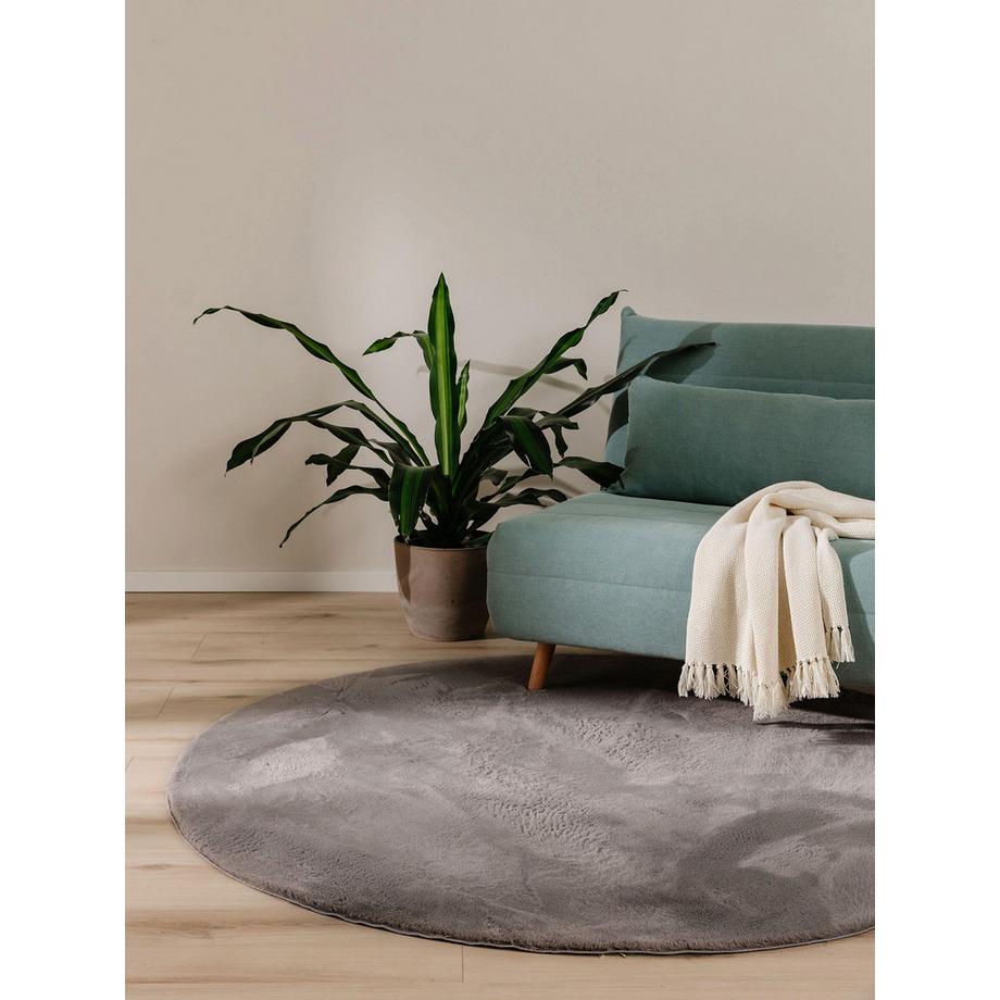 Benuta Kunstfellteppich Furry Grau  