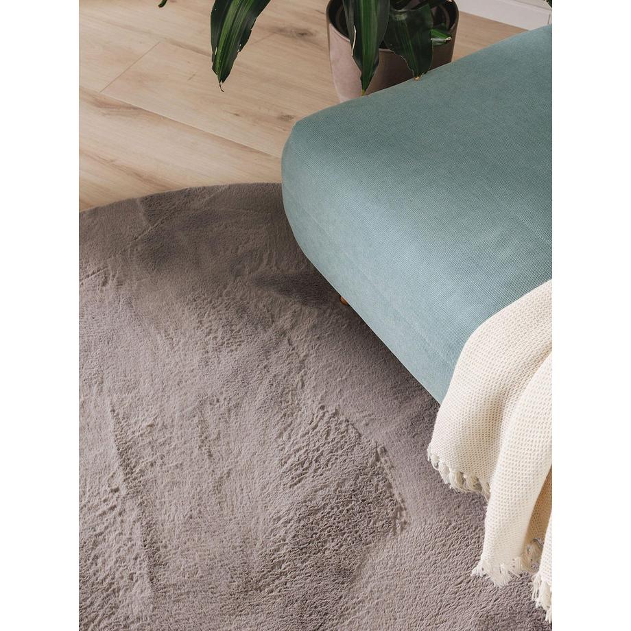 Benuta Kunstfellteppich Furry Grau  