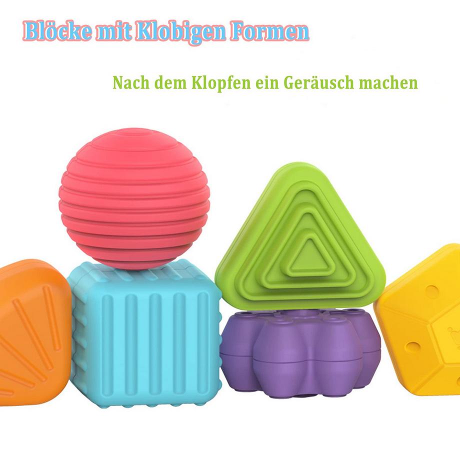 Activity-board  Sortierwürfel mit 6 Klötzen für Kleinkinder 