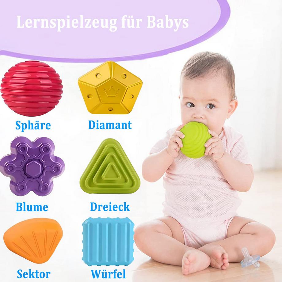 Activity-board  Sortierwürfel mit 6 Klötzen für Kleinkinder 