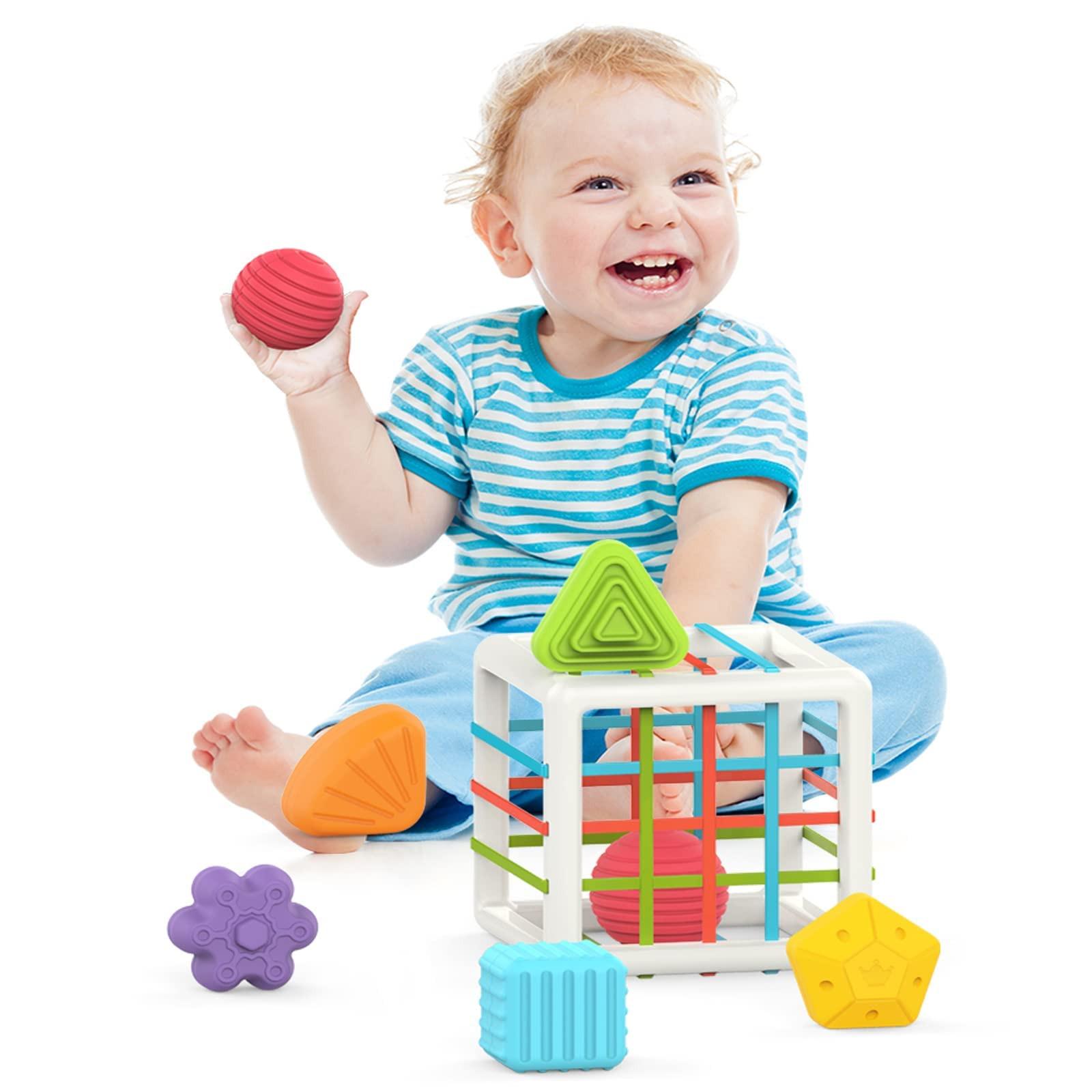 Activity-board  Cube à trier avec 6 blocs pour les tout-petits 