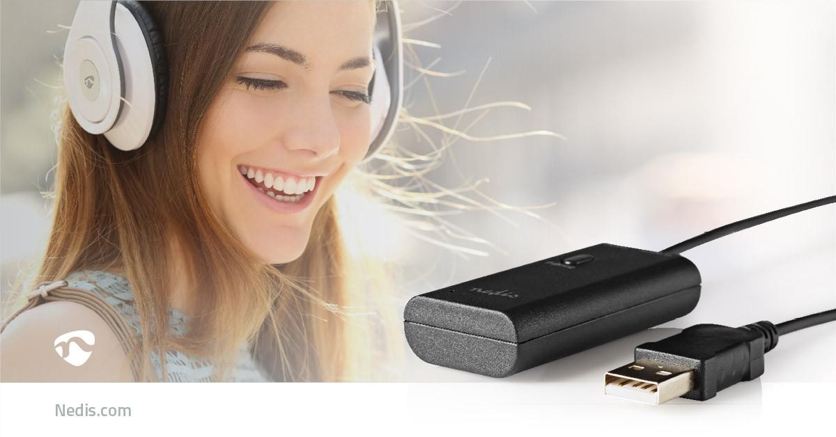 Nedis  Émetteur Bluetooth® | Entrée de connexion: 1x 3,5 mm | APTX ™ LOW LAFENCE / APTX ™ / SBC | Jusqu'à 2 appareils | Noir 