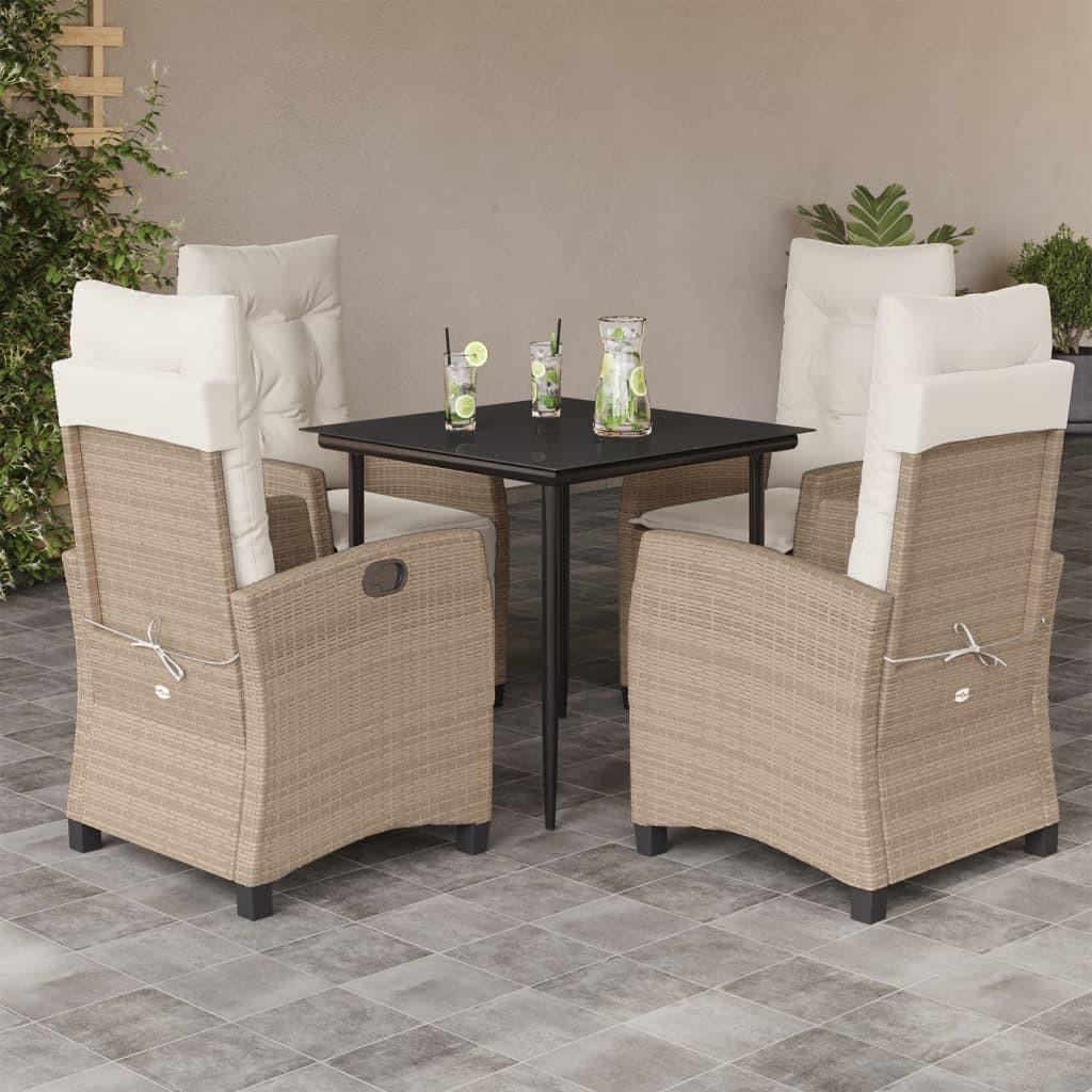 VidaXL set da pranzo da giardino Polirattan  