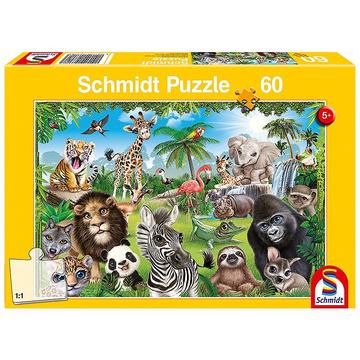 Puzzle Animal Club, Wildtiere (60Teile)