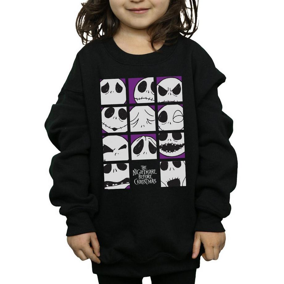 Disney  Nightmare Before Christmas Many Faces Of Jack Sweatshirt 