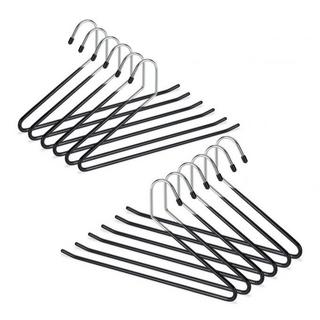 B2X Set di grucce per pantaloni nere con protezione antiscivolo  