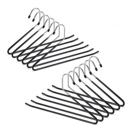 B2X Set di grucce per pantaloni nere con protezione antiscivolo  