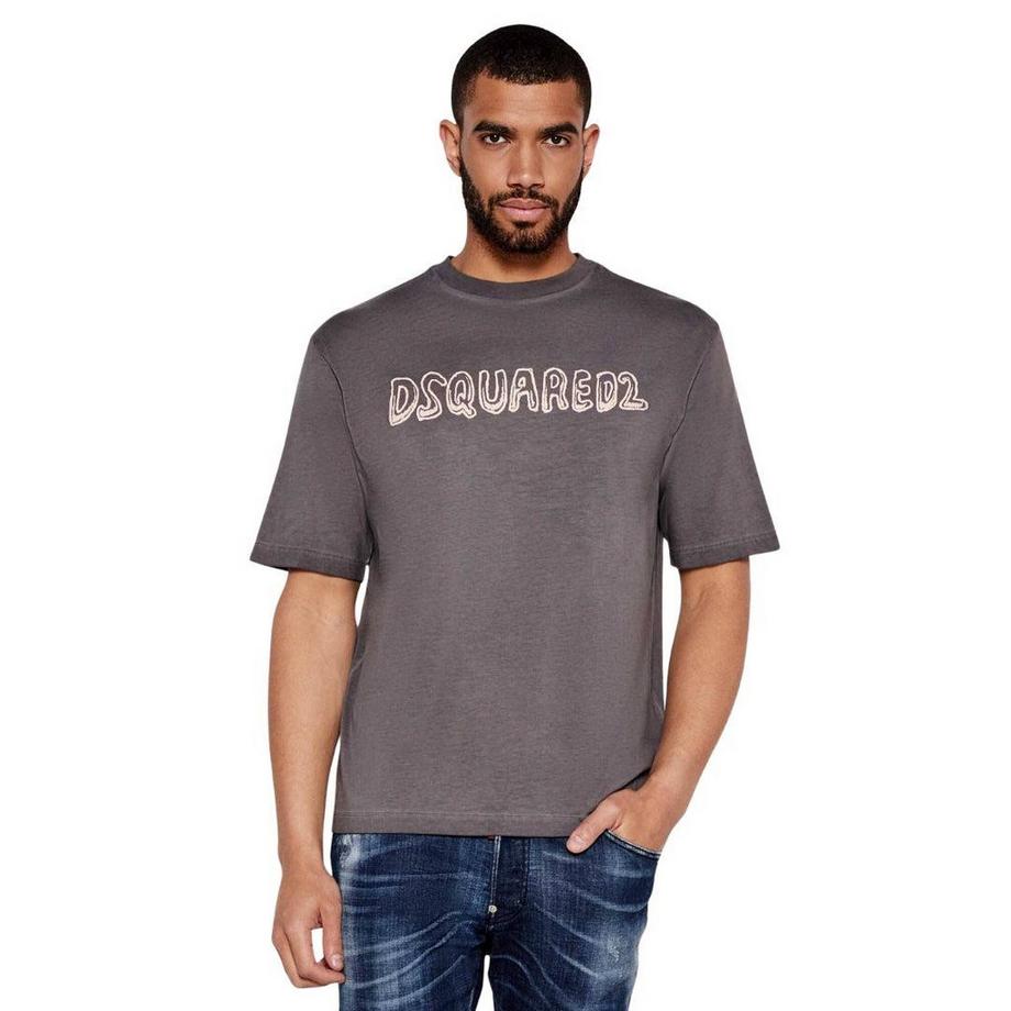 DSQUARED2  Best Fade Maglietta Vestibilita´ Ampia Cartone Animato Logo 