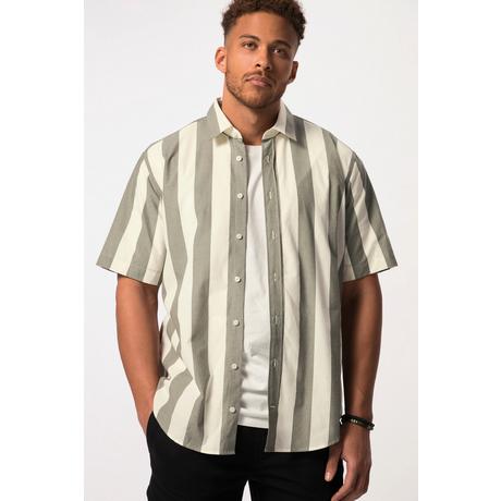 Sthuge  Chemise rayée STHUGE, manches courtes et col Kent, coupe Modern Fit – jusqu'au 8XL 