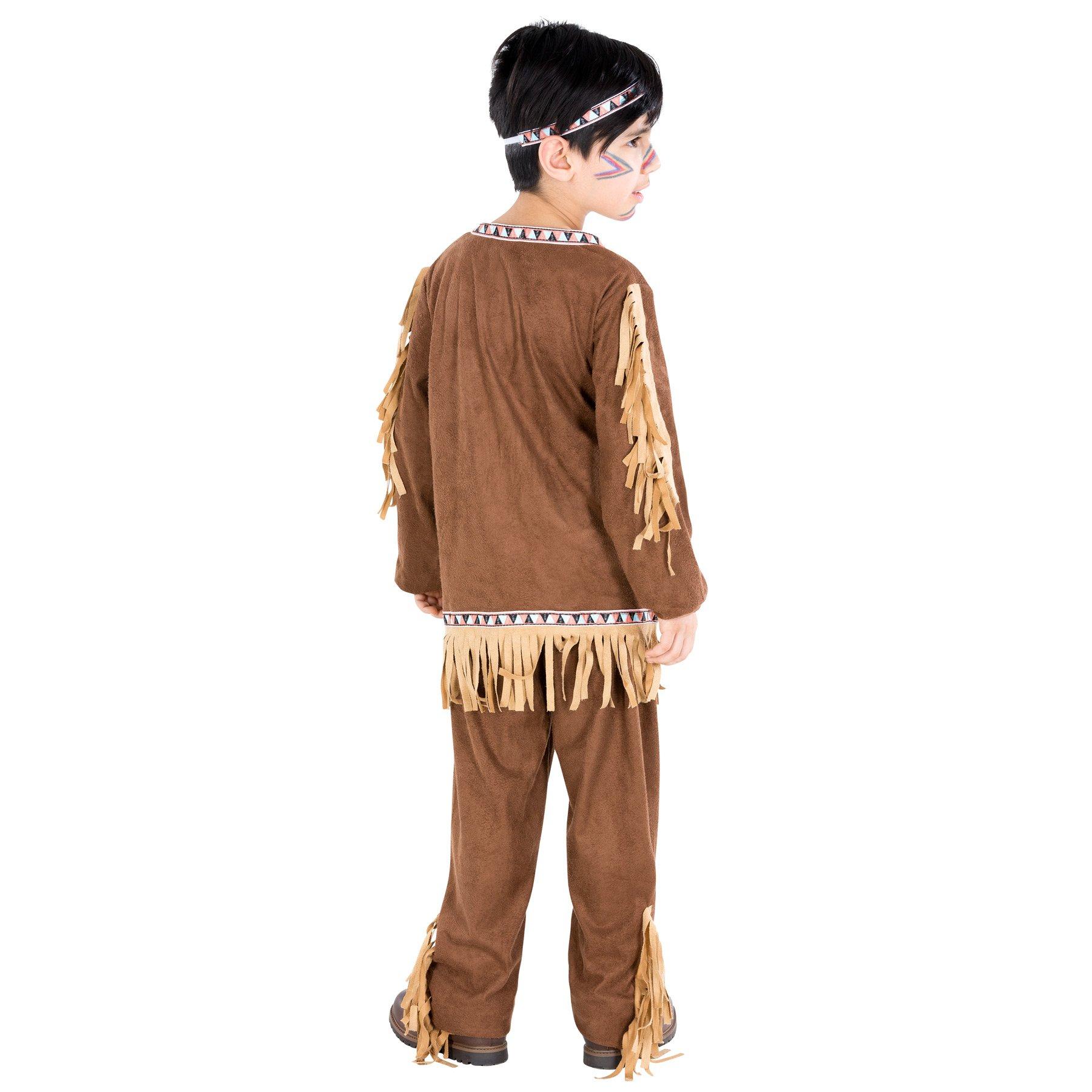 Tectake  Costume da bambino/ragazzo - Indiano Corvo Nero 