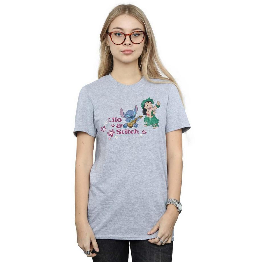 Disney Lilo & Stitch T-Shirt con Stampa Grafica  