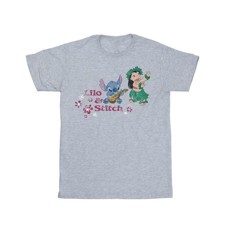 Disney Lilo & Stitch T-Shirt con Stampa Grafica  
