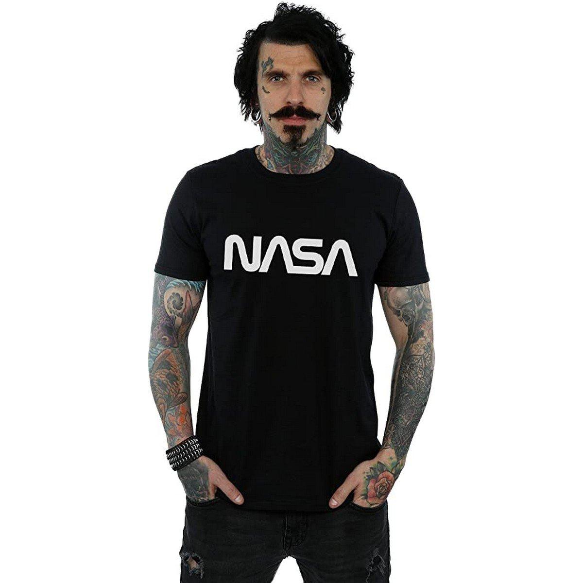 Nasa Modern Logo Print T-Shirt  