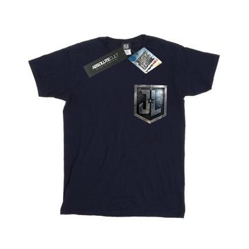 Justice League Movie Shield Faux Pocket TShirt