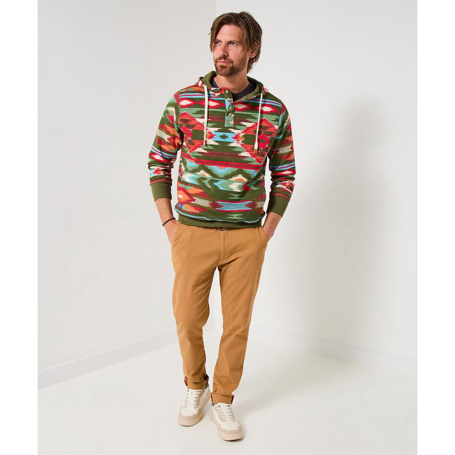 Joe Browns Felpa con cappuccio a contrasto motivo azteco  