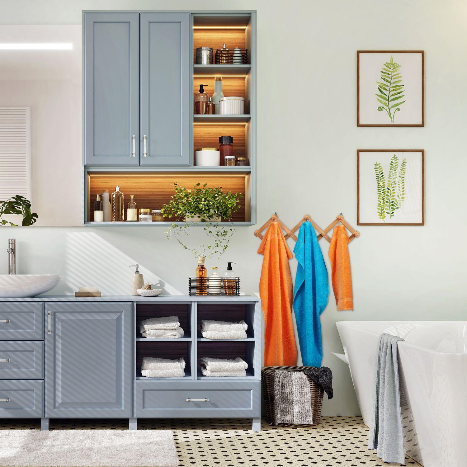 B2X Étagère murale pliable en bois  