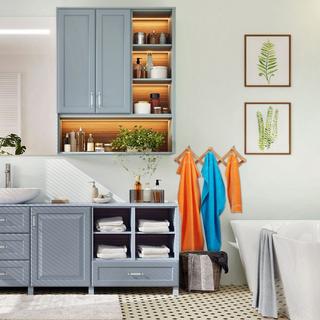 B2X Étagère murale pliable en bois  