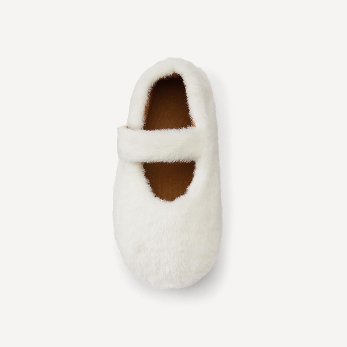 La Redoute Collections  Baby-Hausschuhe aus Sherpa 