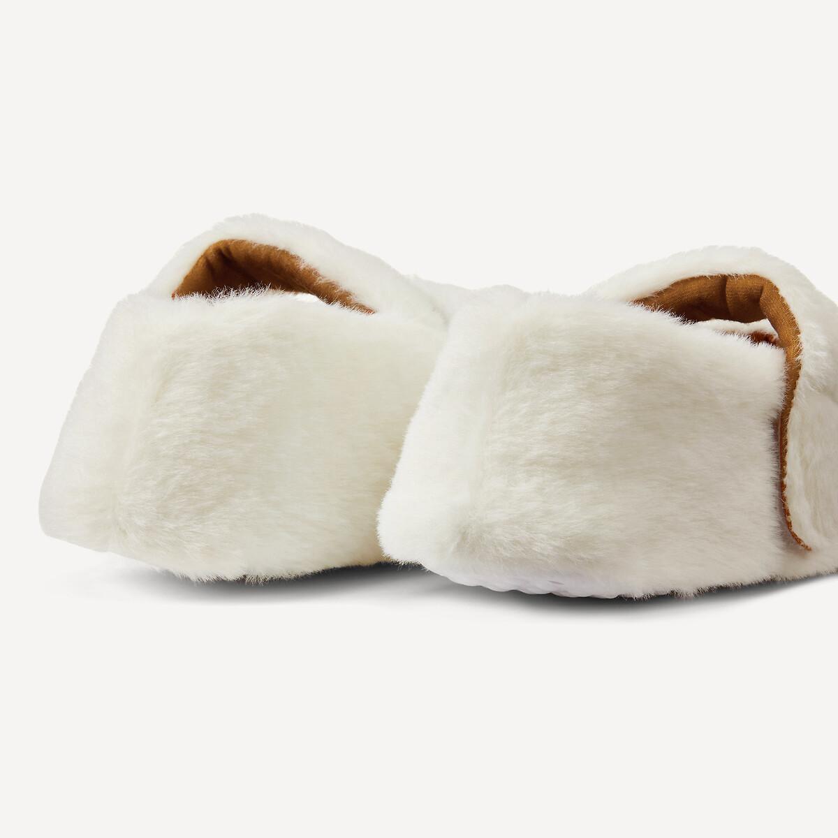 La Redoute Collections  Baby-Hausschuhe aus Sherpa 