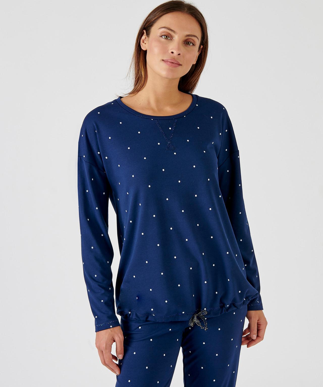 Damart  Pyjama imprimé étoiles maille jersey Thermolactyl. 