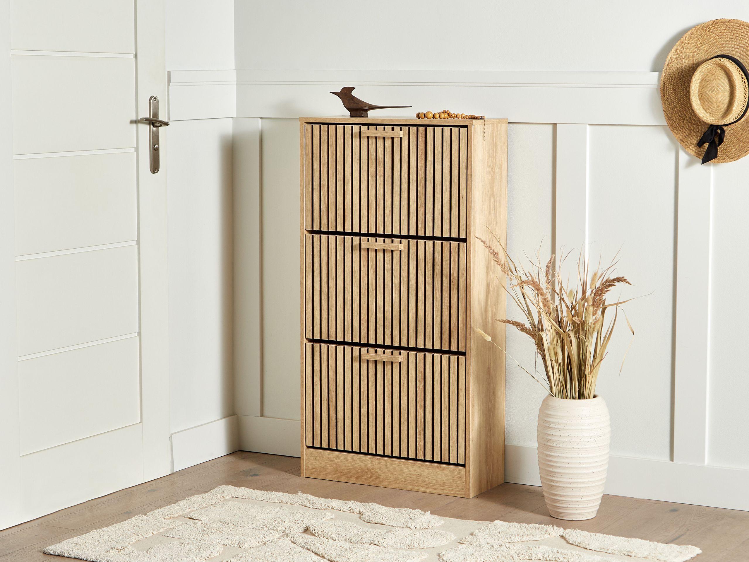 Beliani Scarpiera en Fibra a media densità (MDF) Scandinavo LYNWOOD  