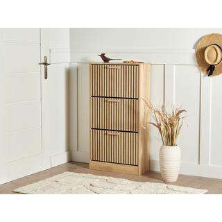 Beliani Scarpiera en Fibra a media densità (MDF) Scandinavo LYNWOOD  