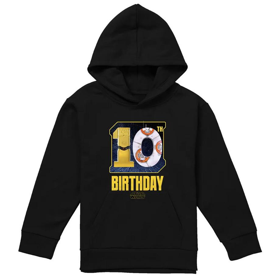 Felpa Con Cappuccio 10° Compleanno C3po Bb8