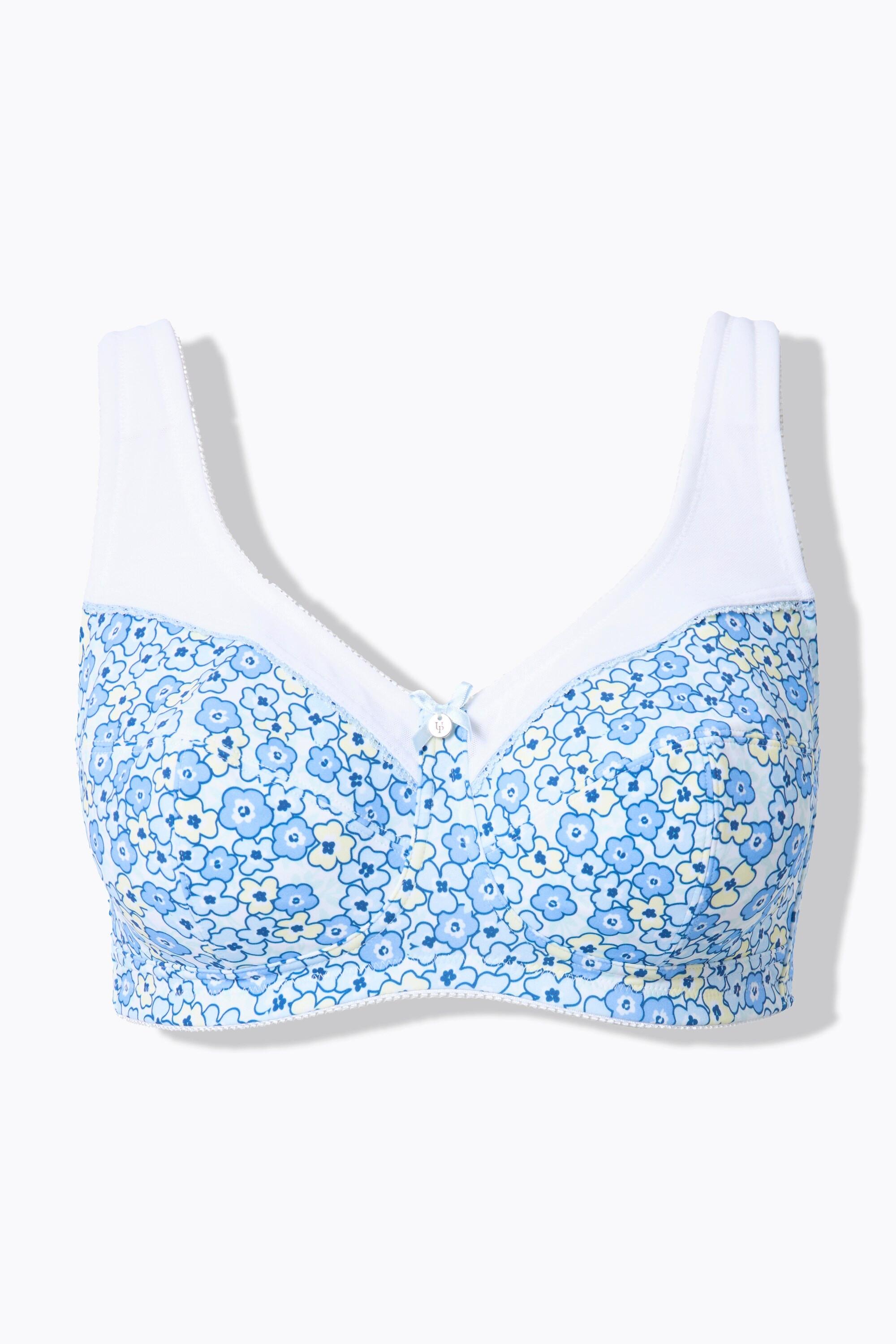 Ulla Popken Entlastungs-BH Blüten ohne Bügel Cup C-F  
