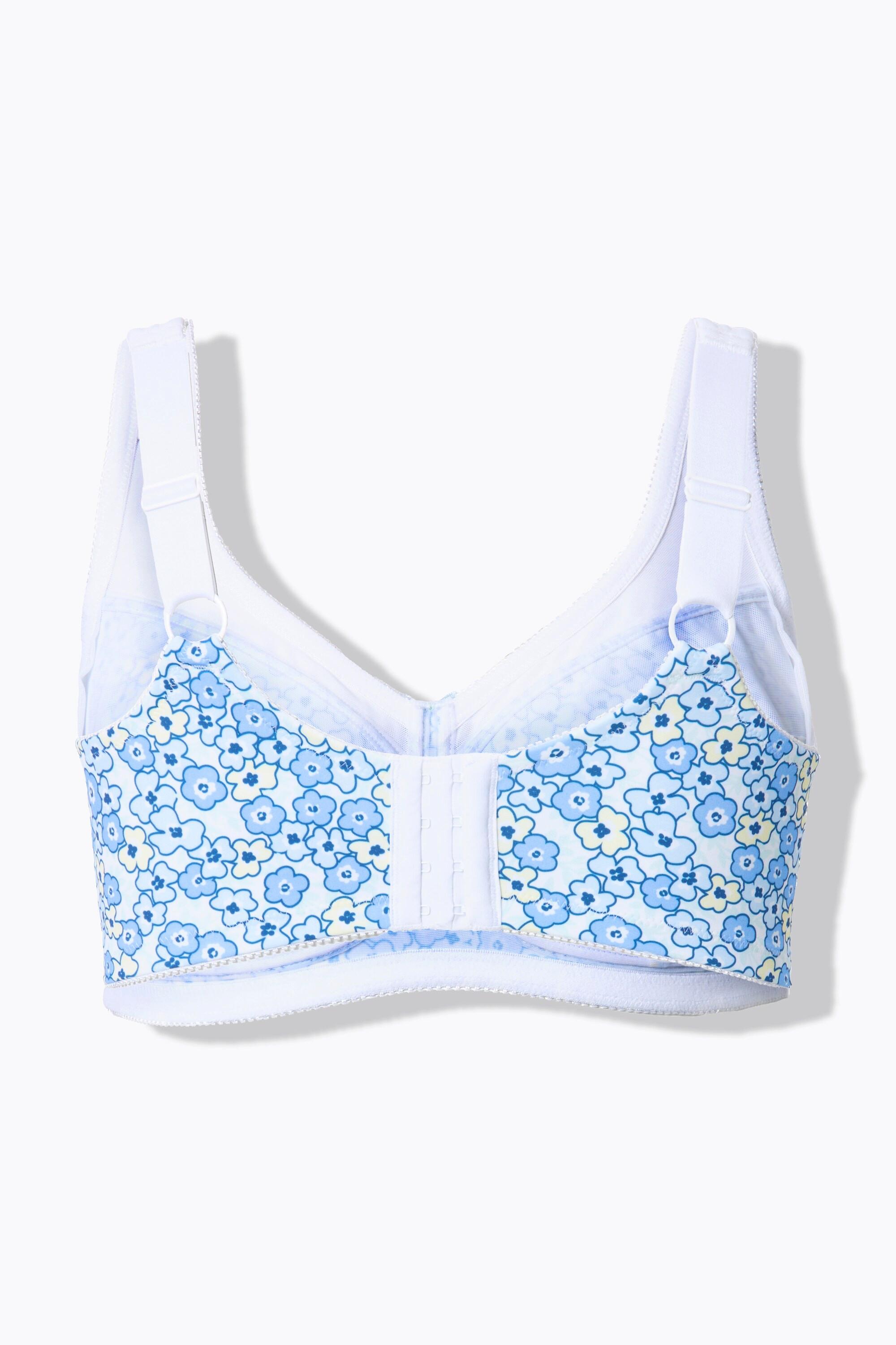 Ulla Popken Entlastungs-BH Blüten ohne Bügel Cup C-F  