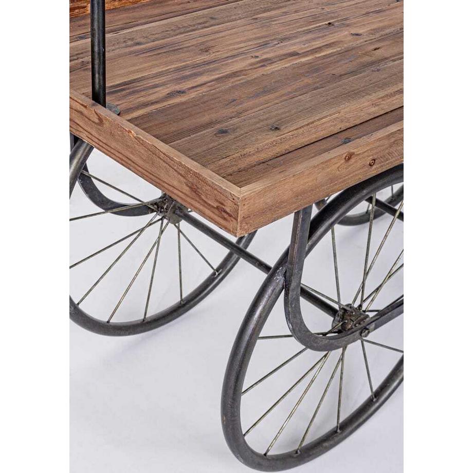 mutoni Austelltisch mit Rollen 160x70x189  