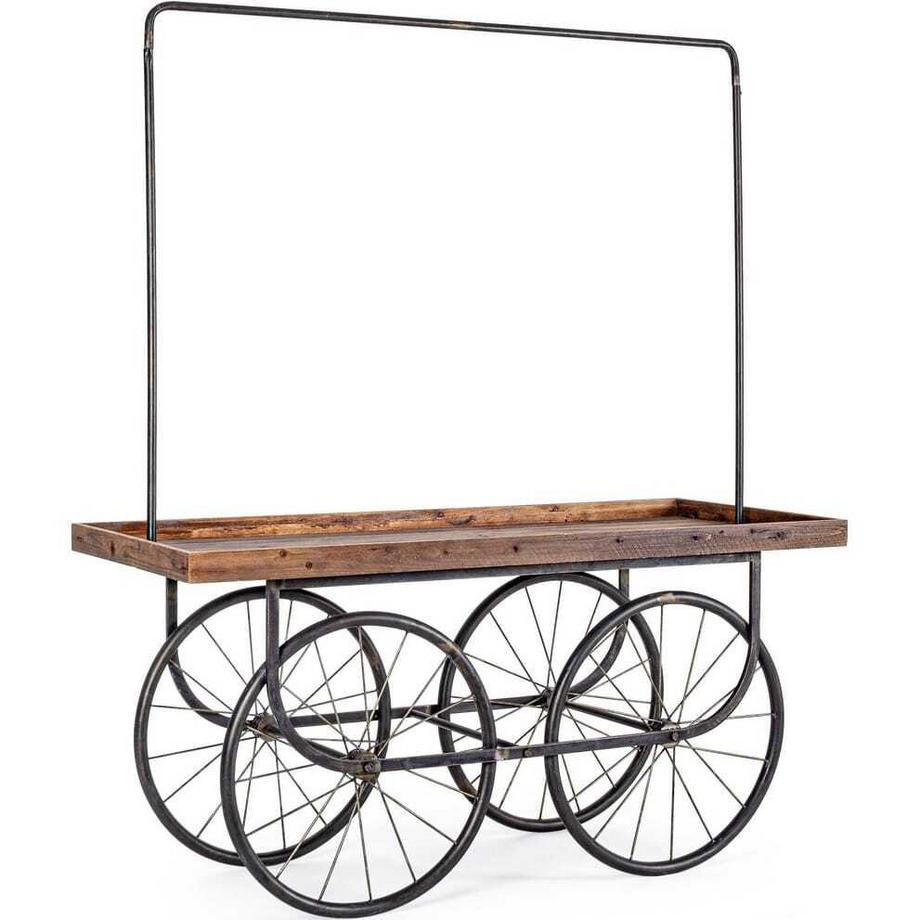 mutoni Austelltisch mit Rollen 160x70x189  