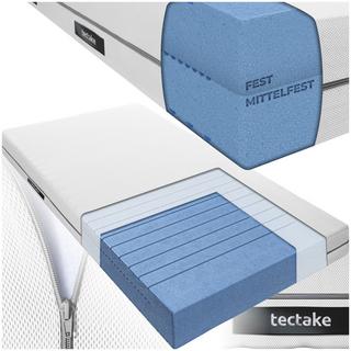 Tectake Matratze Sky verschiedene Größen Komfortschaum mit 2 Härtegraden (H2 & H3)  