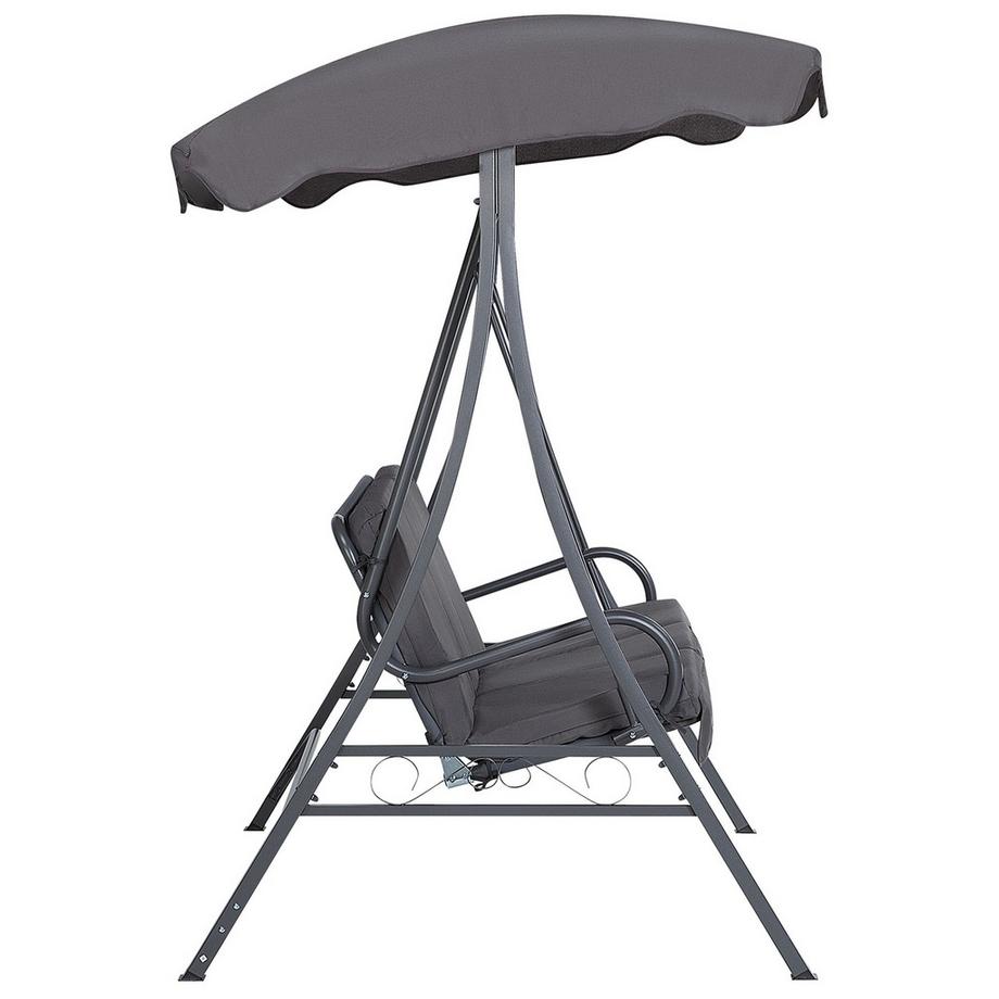 Beliani Hollywoodschaukel aus Stahl Klassisch GARBO  