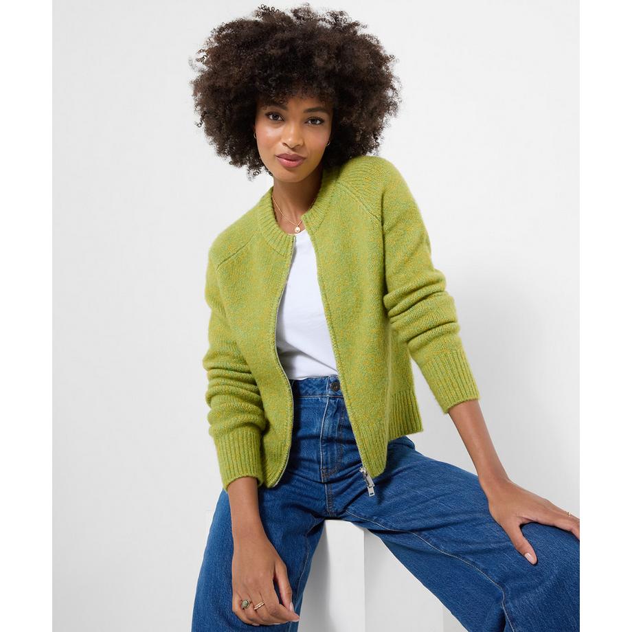 Florence Strickjacke mit Reißverschluss