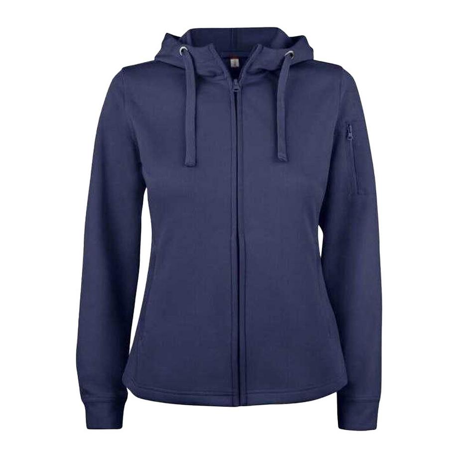 Basic Felpa Con Cappuccio E Zip Intera
