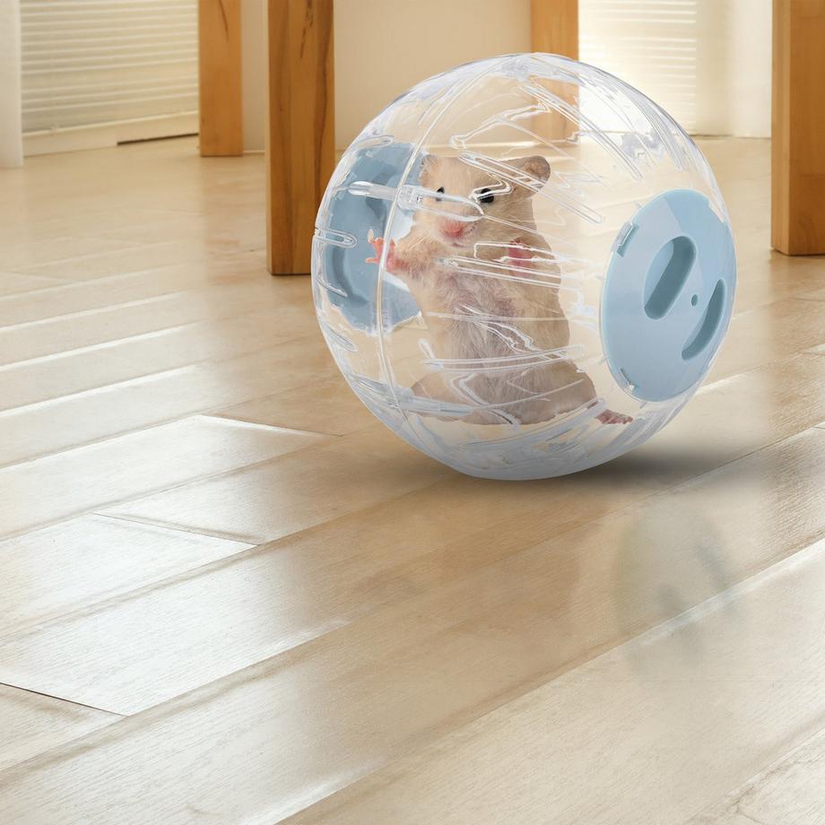 B2X  Balle pour hamster avec couvercle bleu clair 