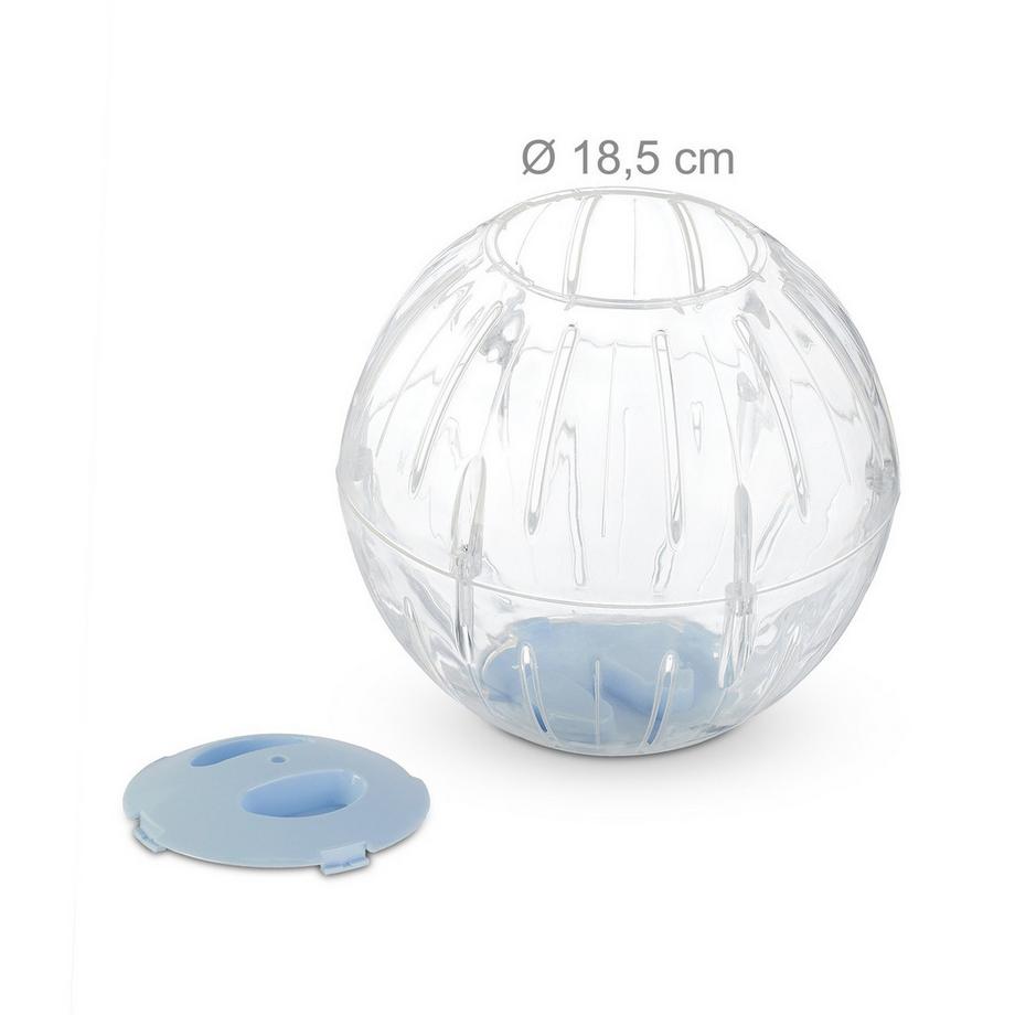 B2X  Balle pour hamster avec couvercle bleu clair 