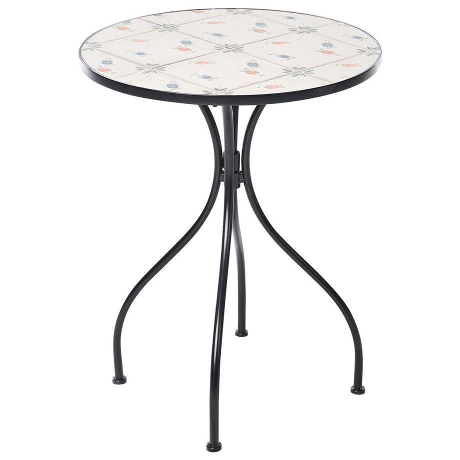 Beliani Bistro Set aus Eisen Rustikal CARONA  
