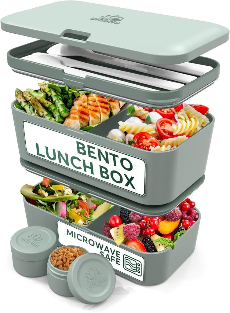 Umami Bento Box Nestable L Ardoise verte  