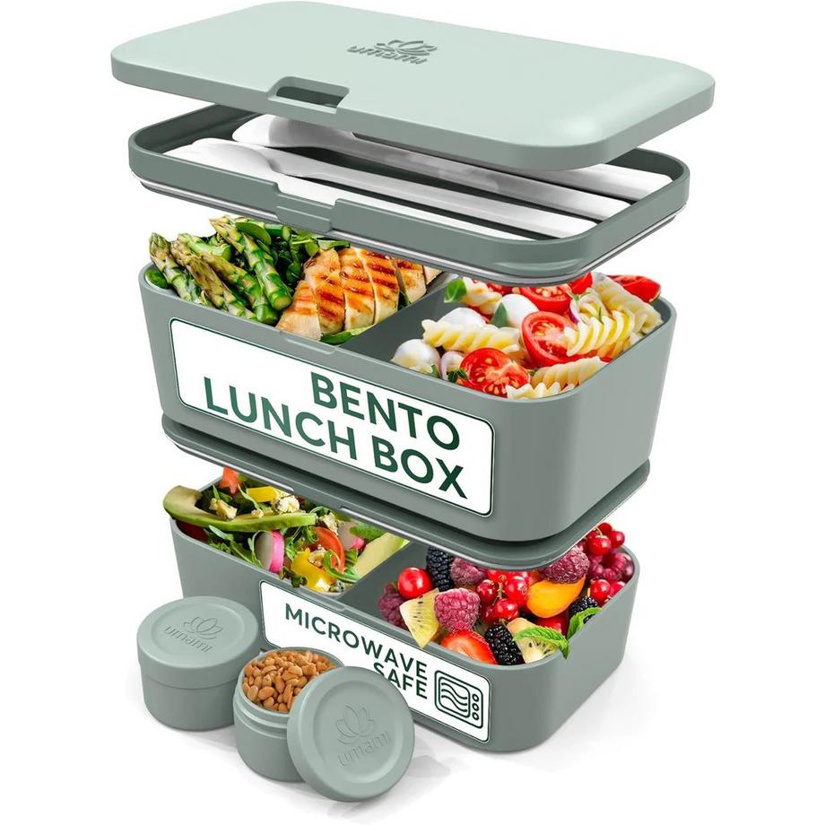 Bento Box Nestable L Slate Green