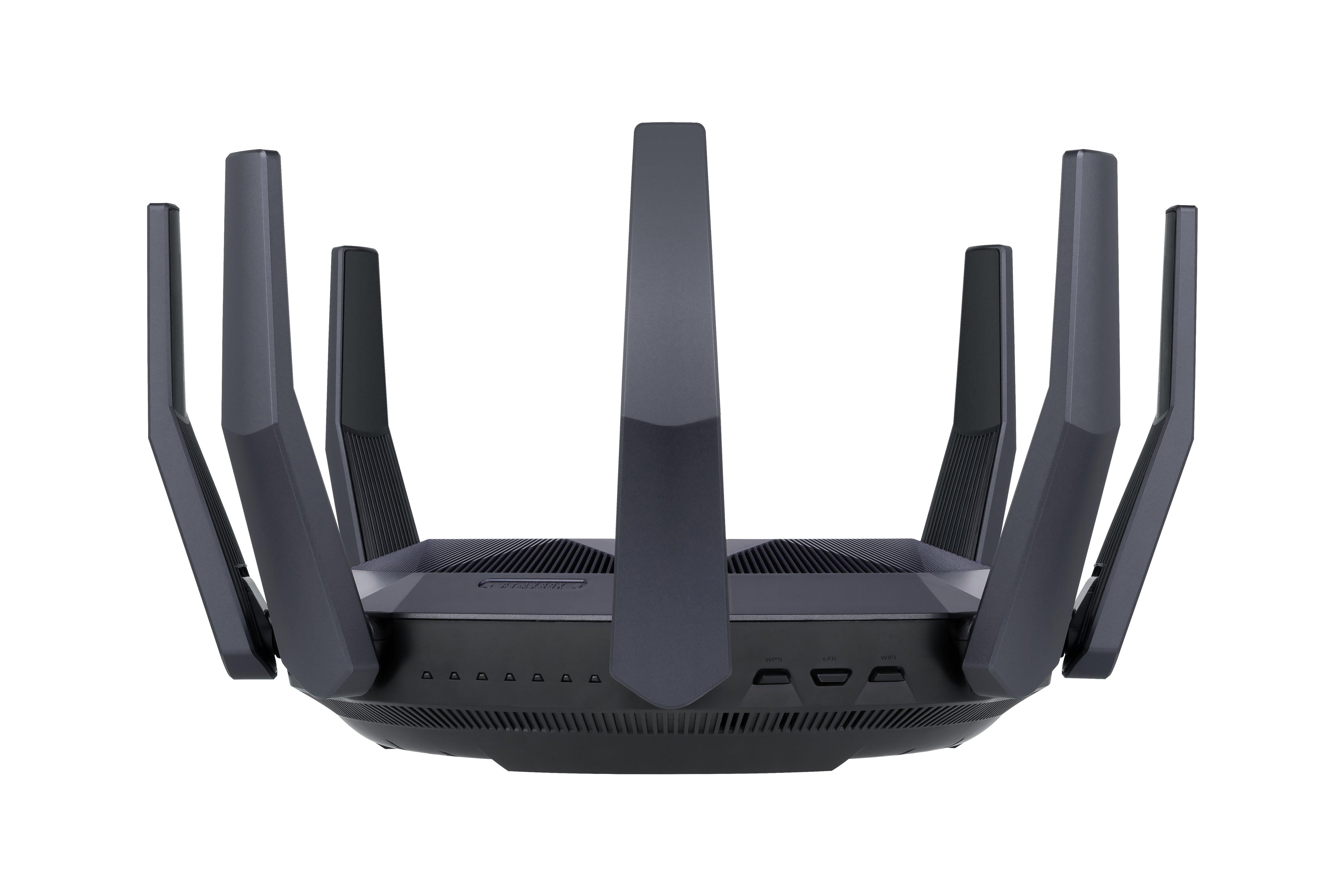 ASUS  RT-AX89X AX6000 AiMesh router wireless Ethernet Dual-band (2.4 GHz/5 GHz) Nero 