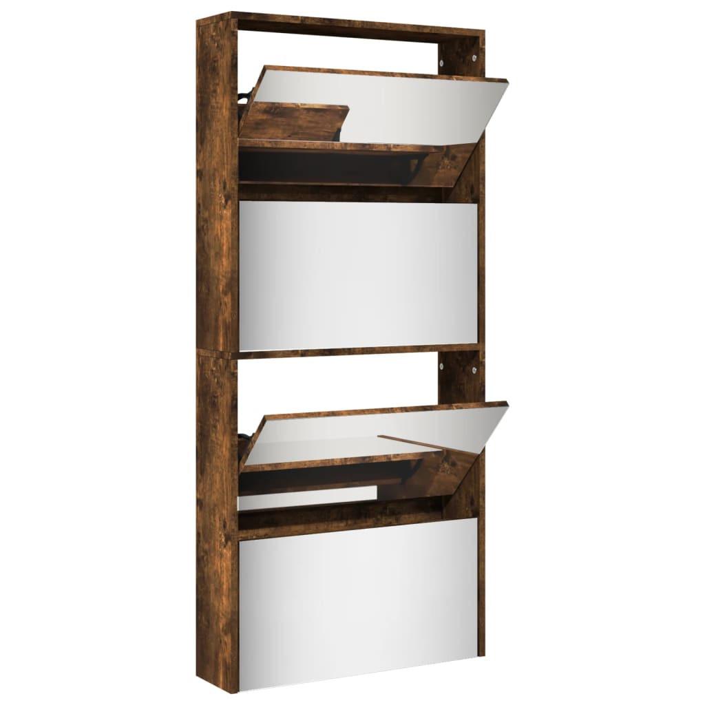 VidaXL scarpiera con specchio Legno multistrato  