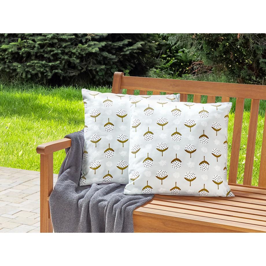 Beliani Gartenkissen 2er Set aus Polyester Modern CUNEO  