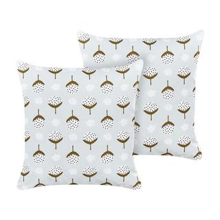 Beliani Lot de 2 coussins d'extérieur en Polyester Moderne CUNEO  