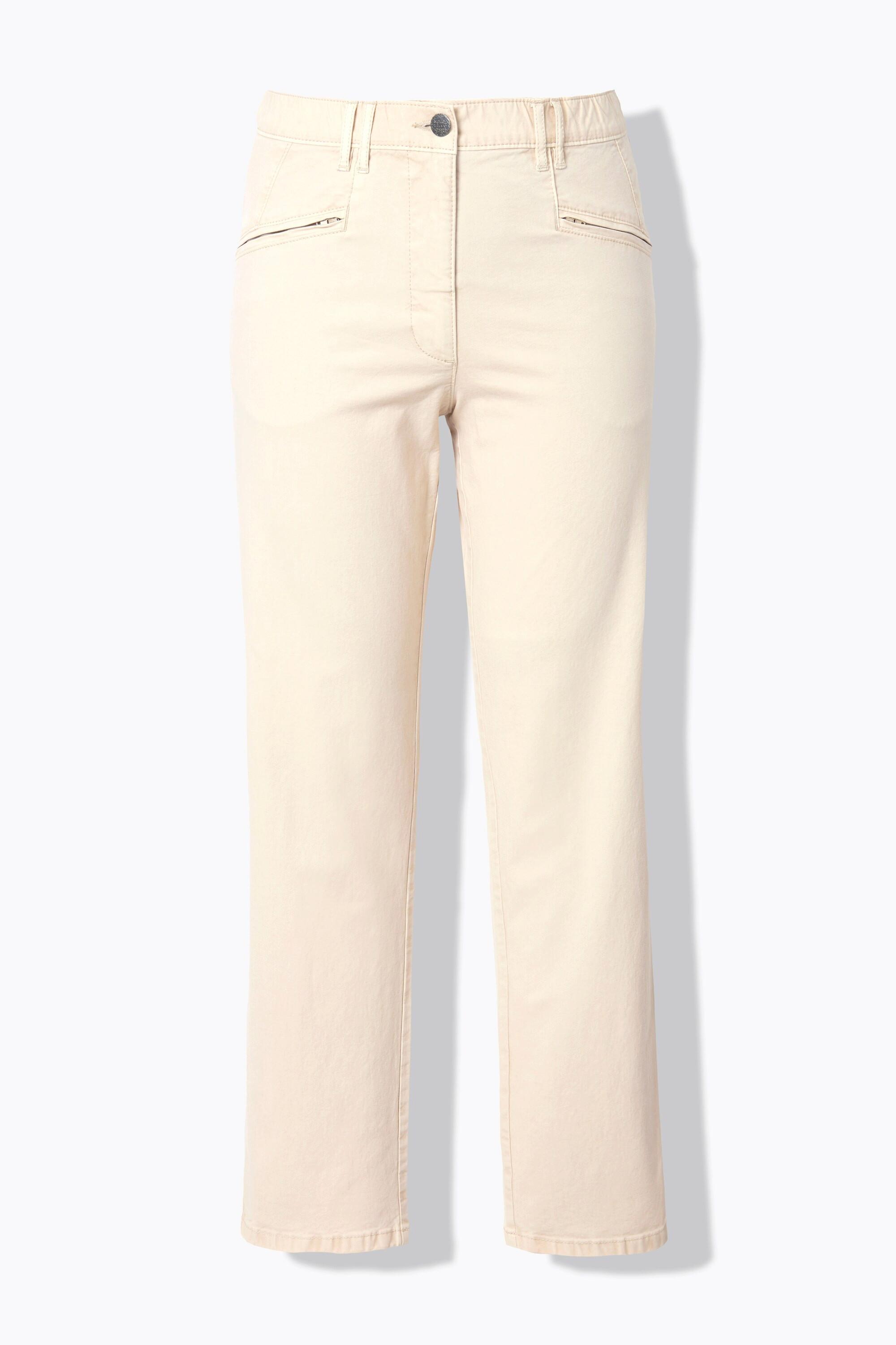 Ulla Popken Mony Konisches Bein Zipptaschen Stretch Hose  